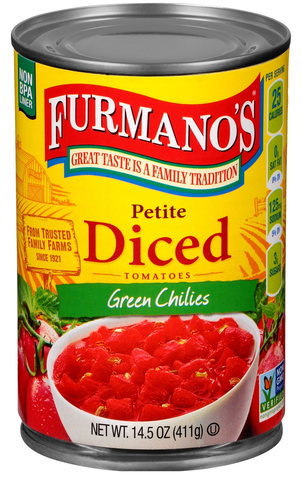 Petite Diced Tomatoes with Green Chilies