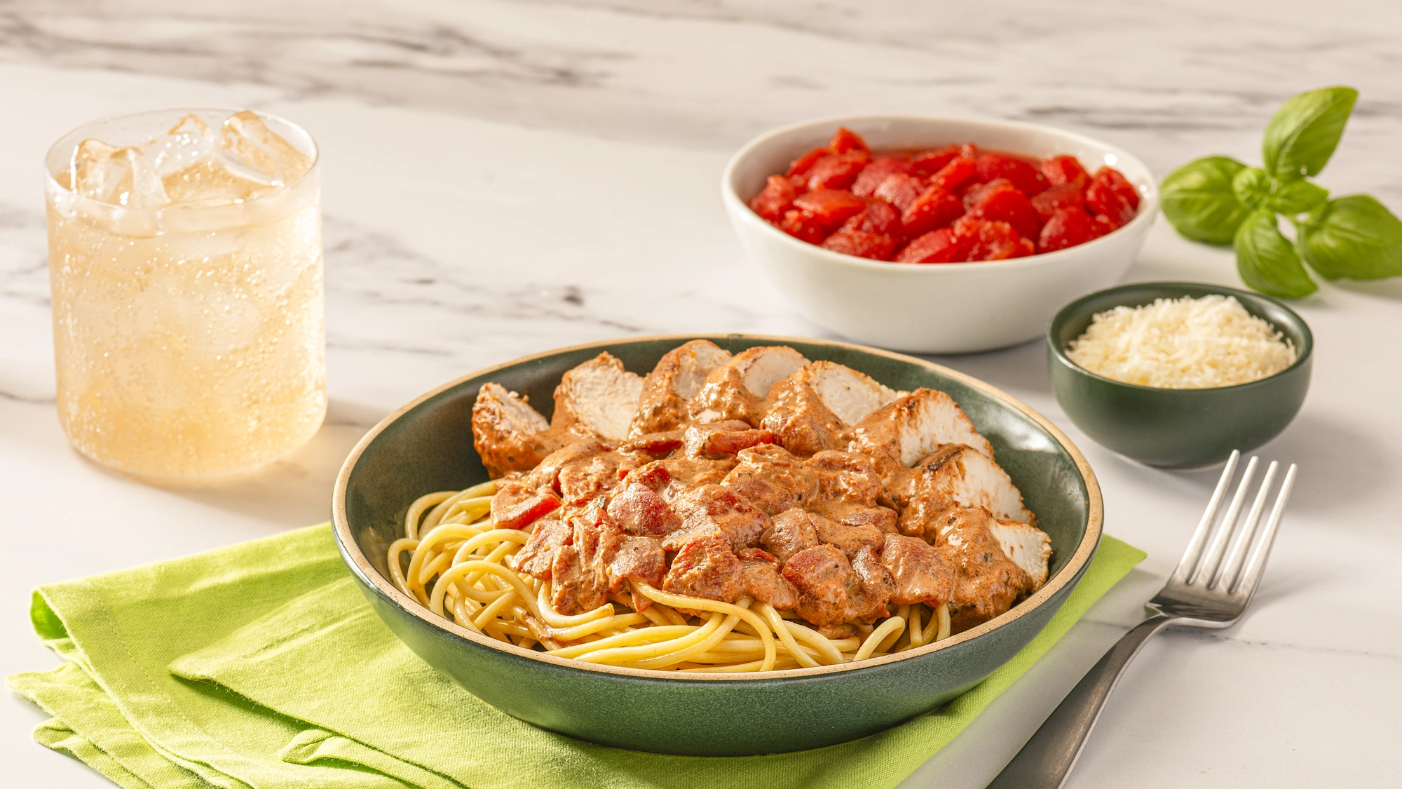 Creamy Chicken and Herb Pasta