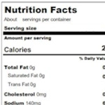 Nutritional Facts