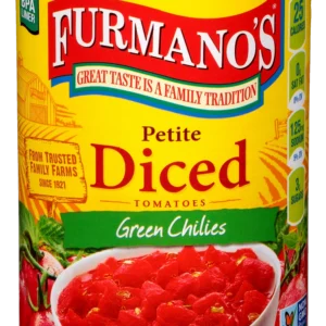 Petite Diced Tomatoes with Green Chilies