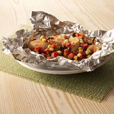 Campfire Chicken Salsa Bake