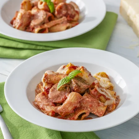 Italian Sausage Baked Rigatoni