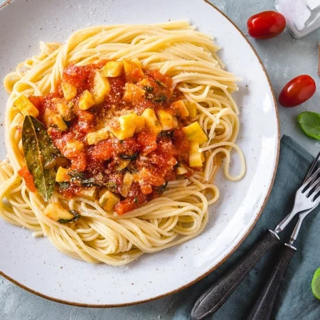 Zucchini in Crushed Tomatoes