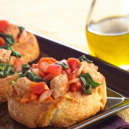 Easy Dinner Bruschetta